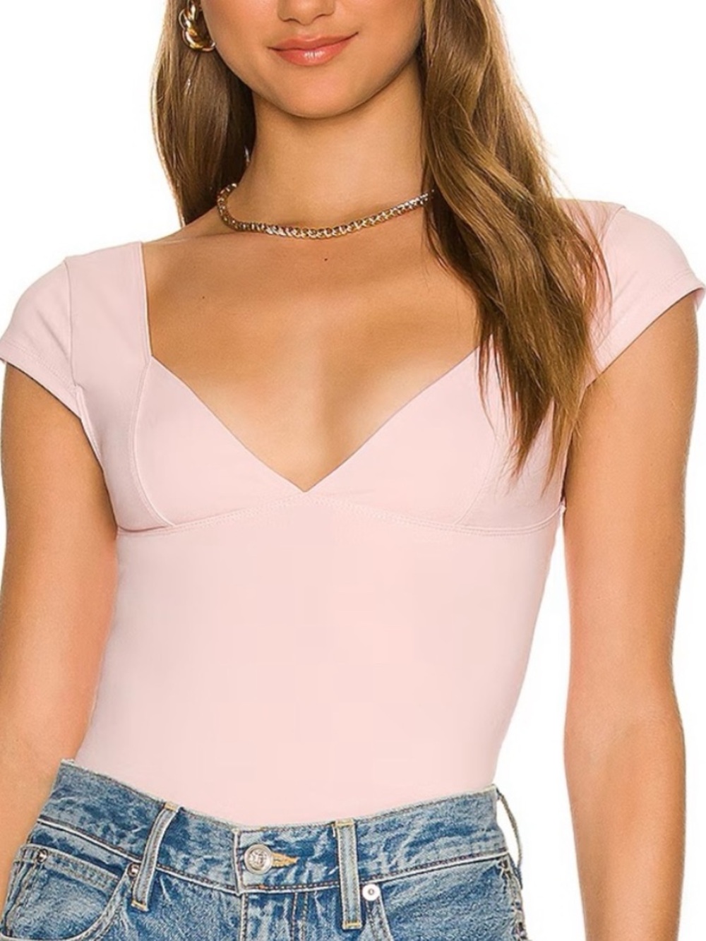 Free People Duo Corset Cami Top in Pink